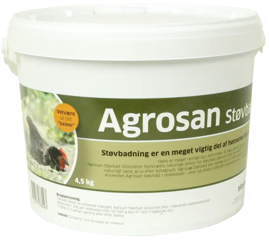 Agrosan støvbad til høner og vaktler 4,5 kg