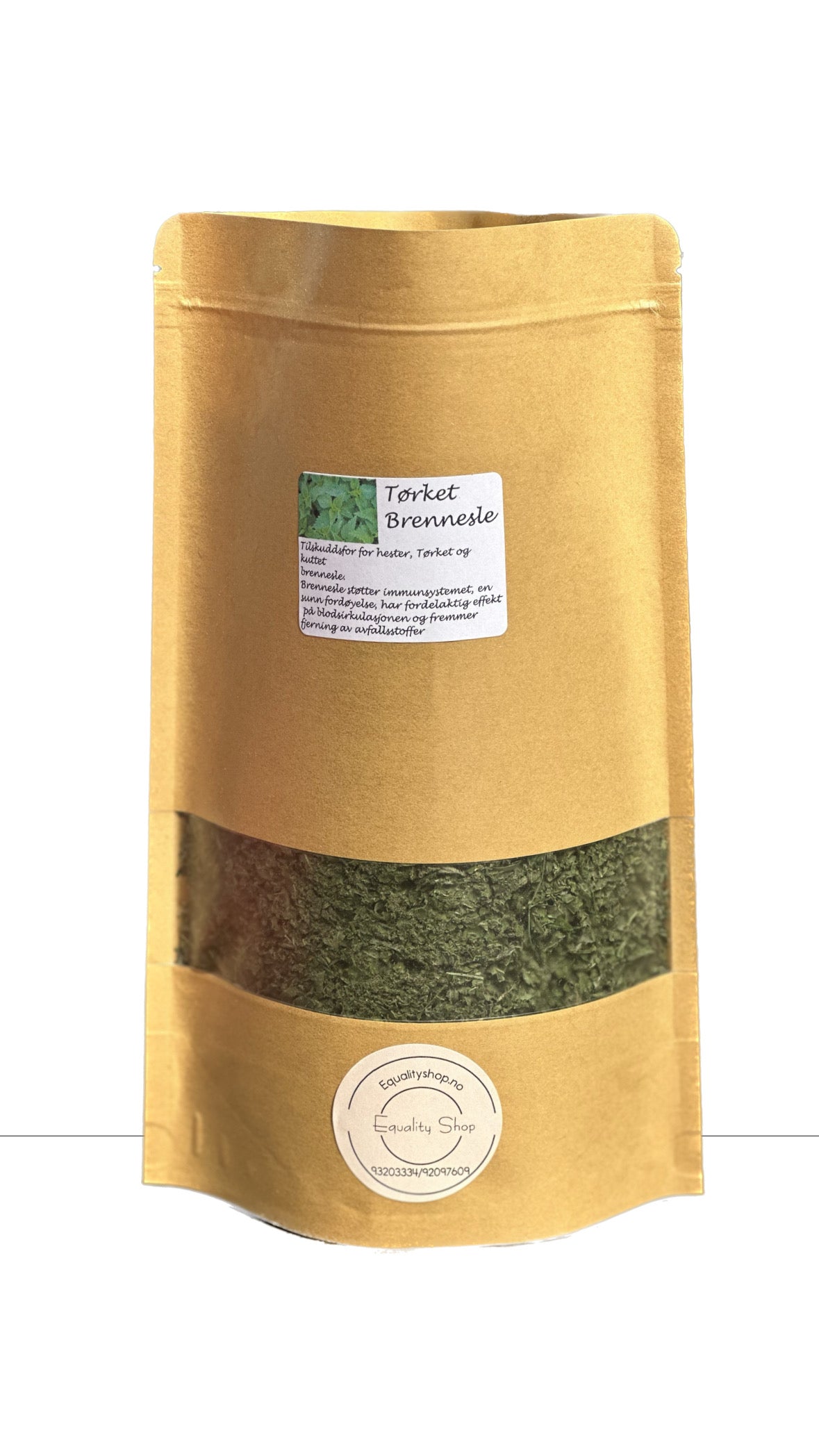 Tørket og finmalt Brennesle. 150 g